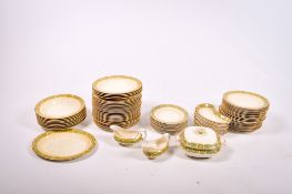 An extensive Booths Green Dragon pattern earthenware dinner service.