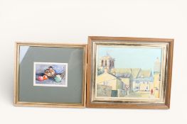 Donald Woodcock (20th century), two paintings.