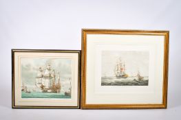 Two maritime prints. Consisting of 'H. C. S.