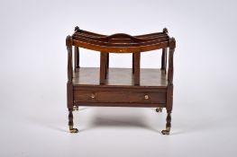 A mahogany canterbury.