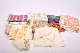 A collection of vintage fabric.