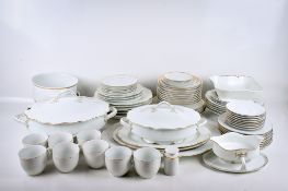 A large matched porcelain tea and dinner service.