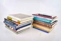 A quantity of modern art catalogues and gardening books.