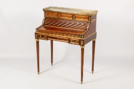 A circa 1900 French style mahogany writing desk.