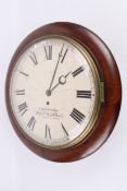 A 19th century magogany cased wall clock.