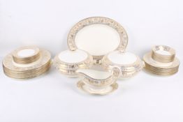 An extensive 20th century Wedgwood 'Gold Florentine' pattern dinner service.