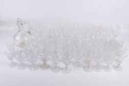A collection of Georgian style wine glasses.