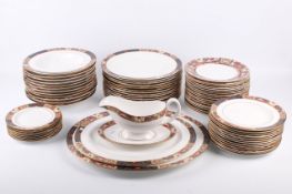 An extensive 20th century Royal Worcester dinner service in the 'Lord Nelson' pattern.