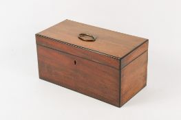 A Georgian tea caddy.