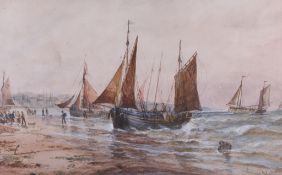 John Callow (1822-1878), watercolour, 'Nr Penzance'. Signed and titled lower right, 41cm x 65.