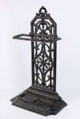A 20th century cast iron umbrella and stick stand.