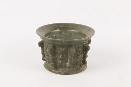 A heavy bronze mortar, Spanish 16th century style.