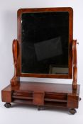 A Victorian mahogany dressing table swing mirror.