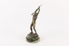 Tom Bennett (American, b.1928) a limited edition bronze sculpture of Neptune thrusting a trident.