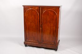 An early 20th century mahogany cupboard.