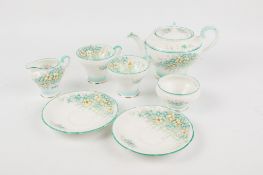 A circa 1930s Aynsley tea service for two.