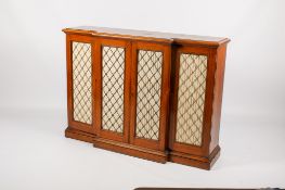 A Regency style mahogany breakfront sideboard.