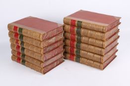 The novels of Ainsworth - 12 volumes (SO FAR) 1/4 bound with gilt decorated spines
