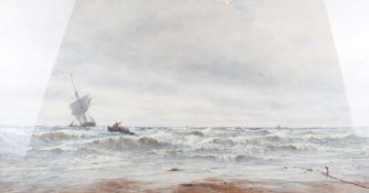 Thomas Bush Hardy (1842-1897), watercolour, 'Morning After a Gale'.