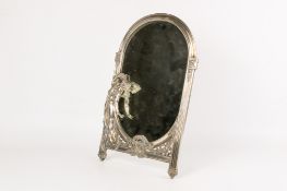 A WMF, Art Nouveau silver plated dressing table mirror.