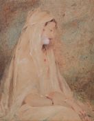 After Gilbert Stuart Newton RA (1784-1835), watercolour,