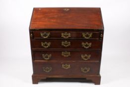 A George III mahogany bureau.