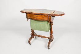 A Victorian sewing or work table.