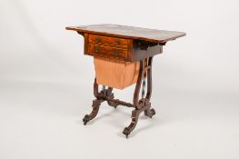 A 19th century mahogany worktable.