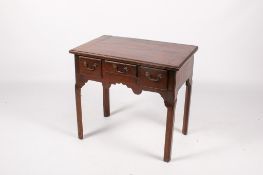 A Georgian mahogany lowboy hall table or side table.
