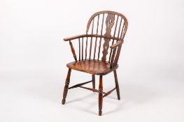 A 19th century oak Windsor chair.