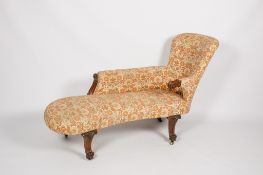 A Victorian chaise longue.