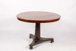 A Victorian mahogany tilt top breakfast table.