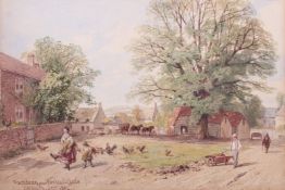 GR Smith, watercolour, 'Finchdean Nr Rowlands Castle'.