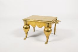 A 19th century heavy cast brass footman.