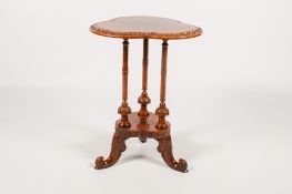 A mahogany clover-shape 'Irish' occasional table.
