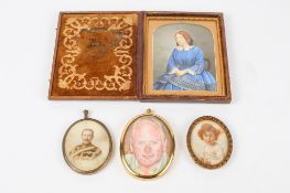 Four 19th century and later portraits.