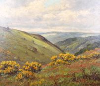 Maximilian Klein von Diepold, (German, 1873-1949),) oil on canvas, the Eifel mountain range.