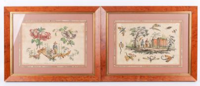 Two late 18th/early 19th century hand coloured etchings.