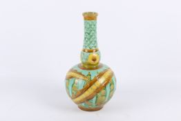 A Burmantofts Faience parti-colour Persian vase designed by Joseph Walmsley. Model no.