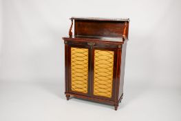 A Regency mahogany chiffonier cabinet sideboard.