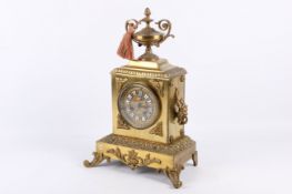 A late 19th century French mantel clock.