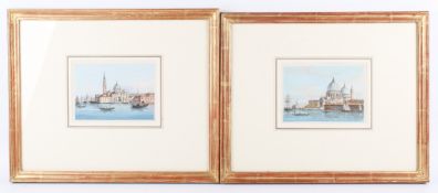Two Italian school gouache paintings, Venetian scenes.