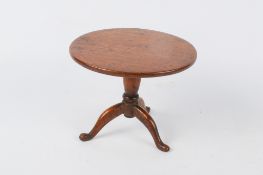 A Victorian miniature mahogany breakfast table, likely an apprentice piece.