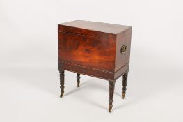 A 19th century mahogany cellarette wine cooler.