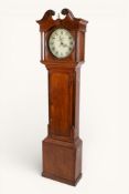 A late 19th century mahogany longcase clock.