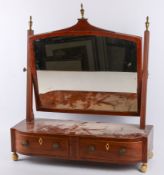 A George III mahogany swing frame dressing table mirror.