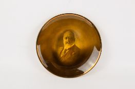 A Ridgway Potteries wall plate commemorating Edward VII.