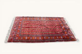 A 20th century Turkoman Bokhara style rug.