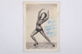 Eleanor Powell (1912 -1982) - signed black and white photograph. 8.5cm x 12.