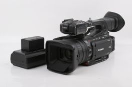 A Canon XF200 HD Digital Camcorder. With a Canon HD Video Zoom 3.67-73.4mm f1.8-2.8 lens.